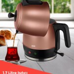 Evia Ladem Gold Geniş Kapasiteli 2200 Watt Paslanmaz Çelik Çay Makinesi Ve Su Isıtıcısı EA-4309 