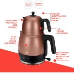 Evia Ladem Gold Geniş Kapasiteli 2200 Watt Paslanmaz Çelik Çay Makinesi Ve Su Isıtıcısı EA-4309G