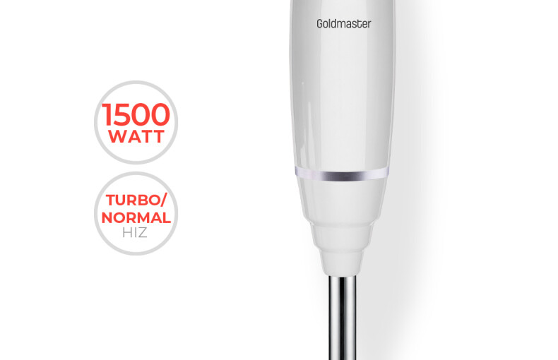 Evia Damla Beyaz 1500 Watt El Blenderı